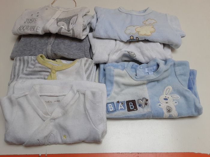 Pyjama en velours naissance