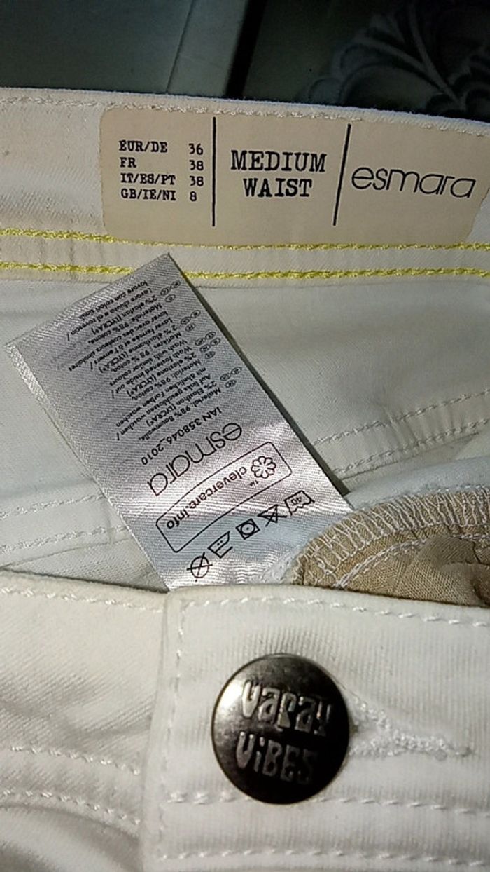 Short blanc - Esmara - Taille M/38 - photo numéro 8