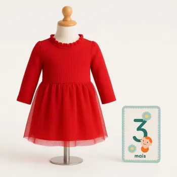 Robe rouge Obaïbi 3 mois