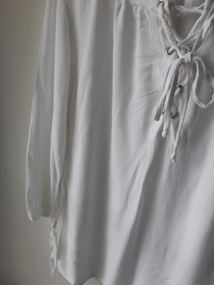 Haut blanc manches 3/4 - photo numéro 4