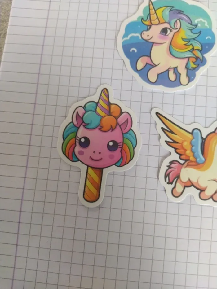 Lot d'autocollants licorne (lot E) - photo numéro 6