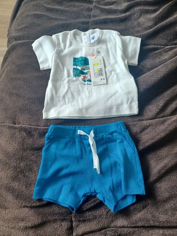 Tee shirt + short petit bateau