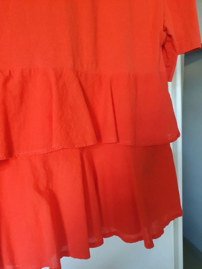 T-Shirt large à volant H&M - photo numéro 3