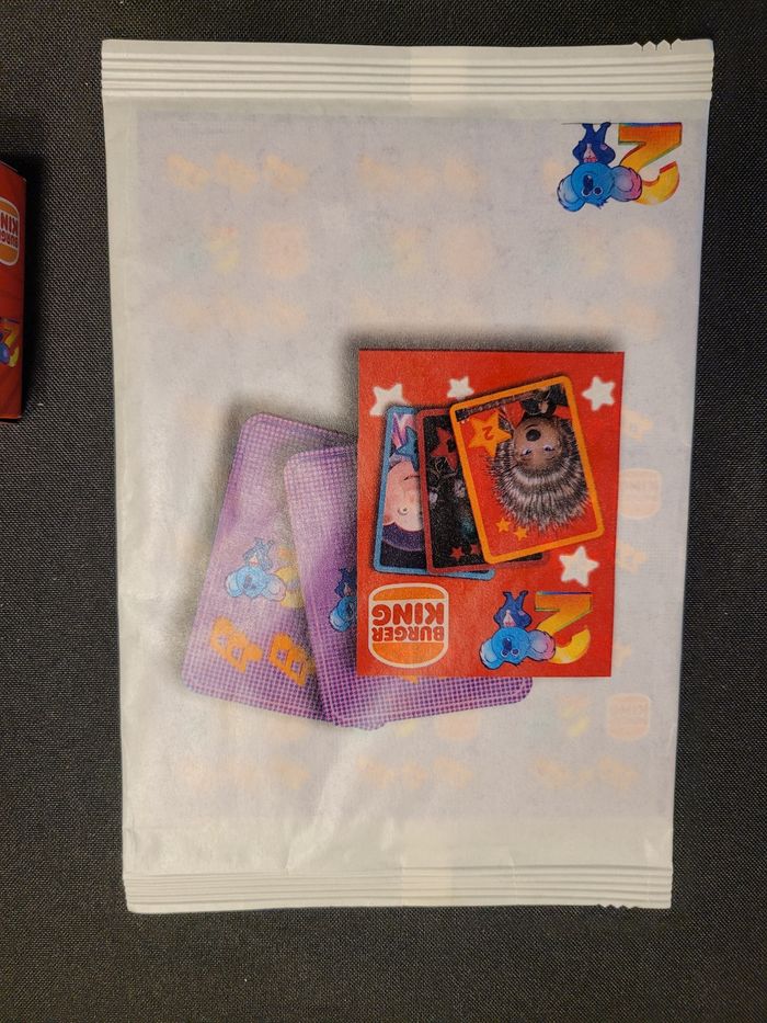 Lot deux mini jeux de cartes tous en scène Burger king - photo numéro 2