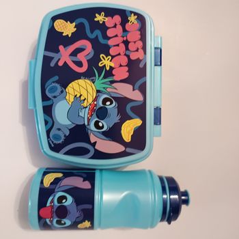 boite à gouter et gourde stitch