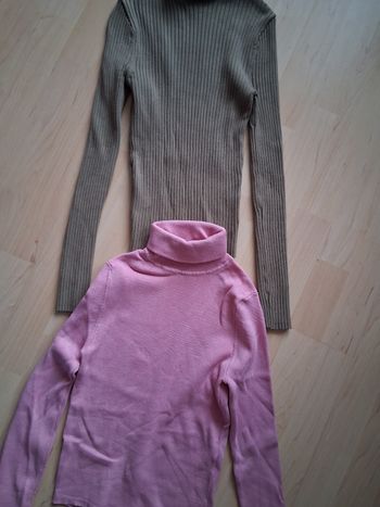 Lot cols montants roulés 