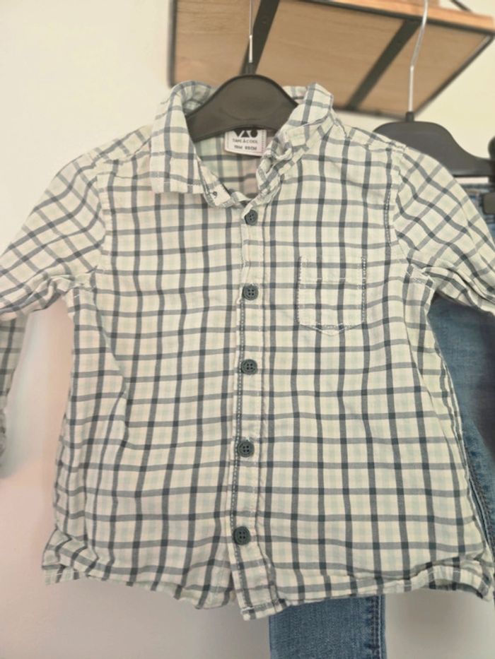 Ensemble chemise et jean / TAO et Zara 18 mois 👦 - photo numéro 3