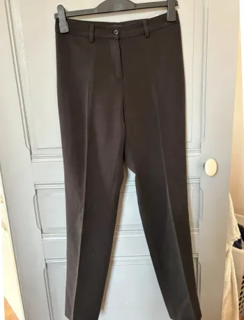 Pantalon à pinces noir léger vintage