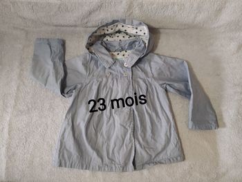 Manteau ciré bleu 23 mois