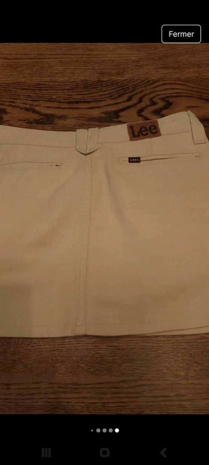 Mini jupe Beige Lee taille S - photo numéro 12