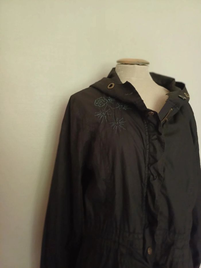 Trench femme noire à capuche - photo numéro 3