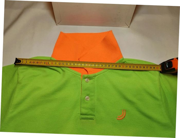 Jn-Joy polo t-shirt jaune fluo et orange très bon état taille S - photo numéro 8