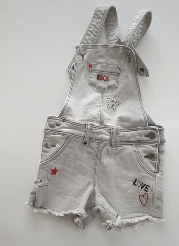 Salopette short fille 3 ans
