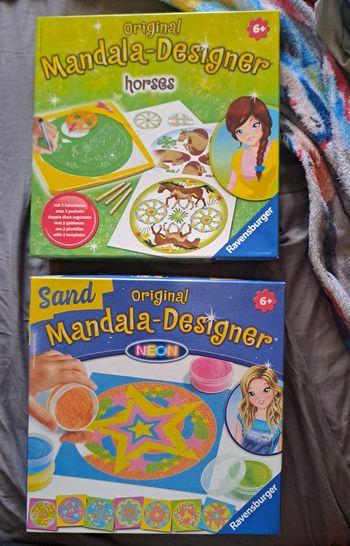 Lot Original Mandala-Designer Horses et Neon