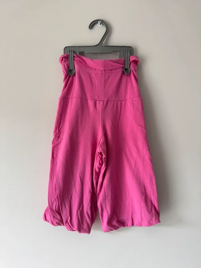 👖 Pantalon sarouel rose - bébé fille -2 ans - 100% coton- jaar-ani- très bon état - photo numéro 3
