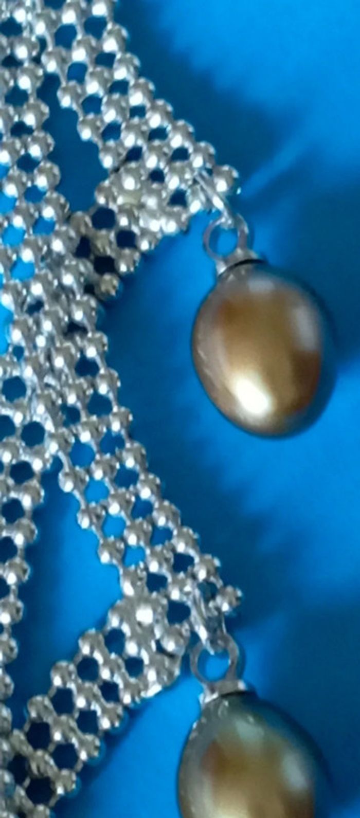 Superbe ras du cou perles et chaîne boules - photo numéro 6