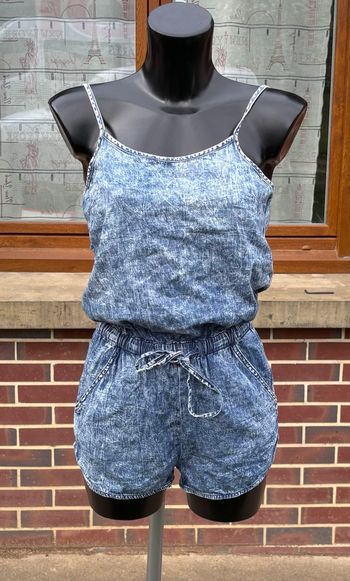💙 Combishort Tally Weijl effet jean délavé – Taille 32