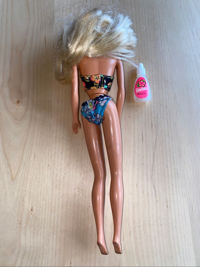 Barbie Mattel poupée tropical splash 1994 bouteille flacon maillot de bain - photo numéro 5