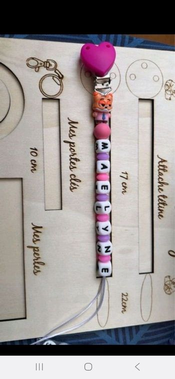 Attaches tétines personnalisé