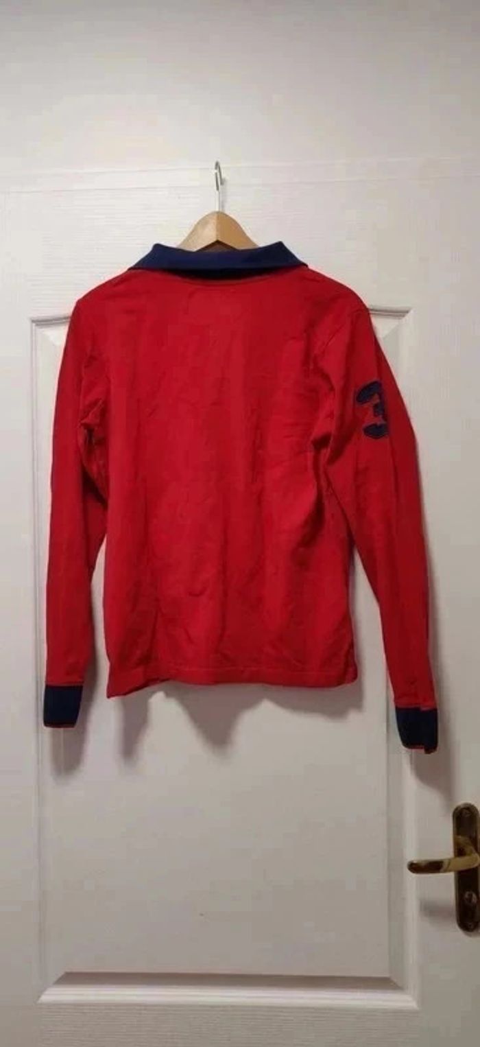 Polo ml rouge et marine Fresh Brand M - photo numéro 2