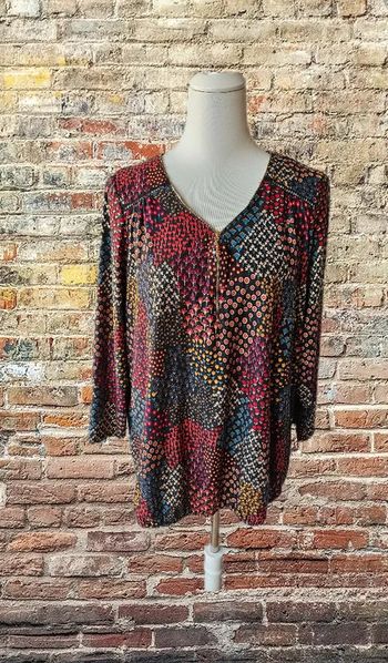 Blouse a motifs, Toscane, taille 2(40/42)