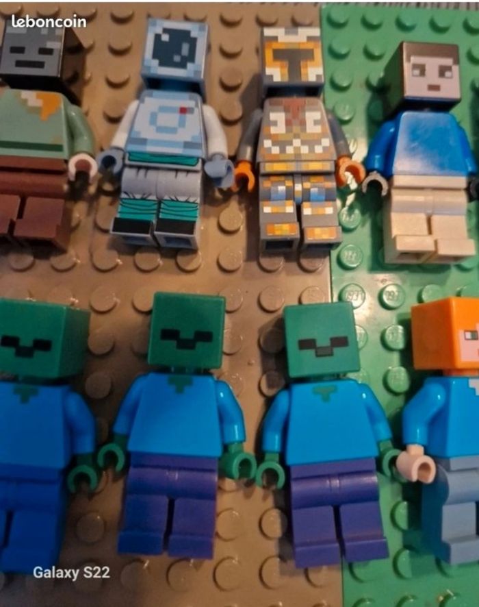 Lot minifigs lego Minecraft - photo numéro 3