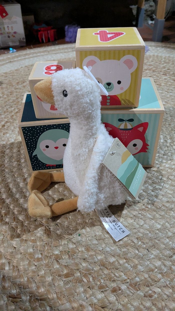Doudou peluche petite oie hollandaise neuf