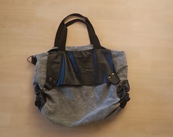 Sac femme gris et noir