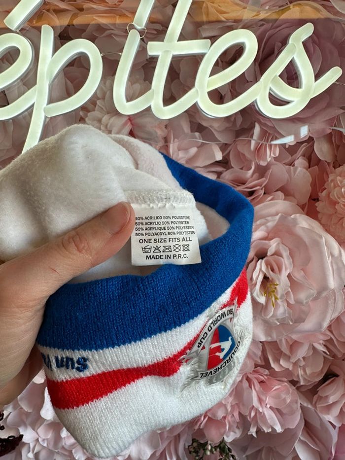 Bonnet blanc Sun Valley Ski World Cup Courchevel - photo numéro 5