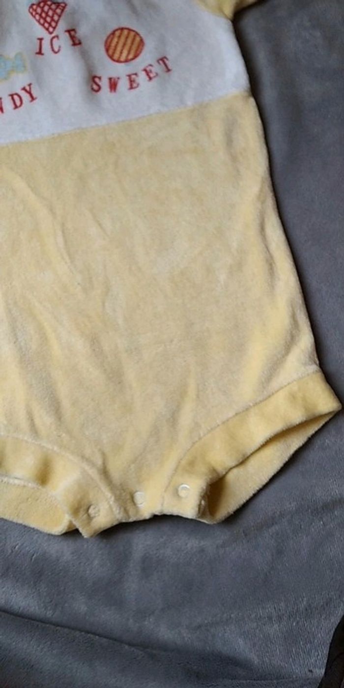 Combinaison velours / Pyjama été Mixte 12 mois "Candy Ice Sweet" - photo numéro 8