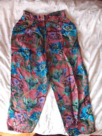 Pantalon été fleurs H&M