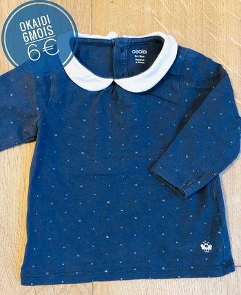 Pull Okaidi marine en 6mois