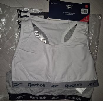 lot de 2 brassieres reebok neuves taille L