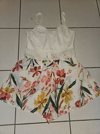 Combishort à fleur