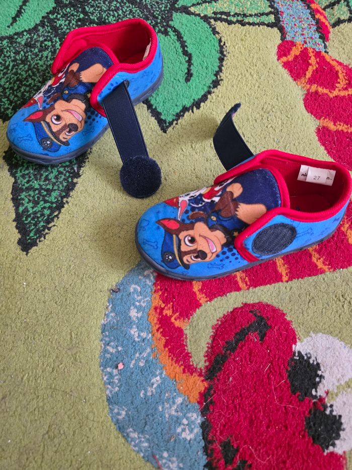 CHAUSSONS GARÇON PAW PATROL NICKELEDEON BLEU/ROUGE TAILLE 27 - photo numéro 7
