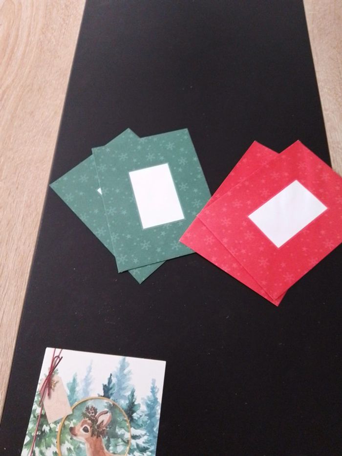 Lot de 4 cartes de Noël et de voeux avec enveloppes 14x10cm - photo numéro 9