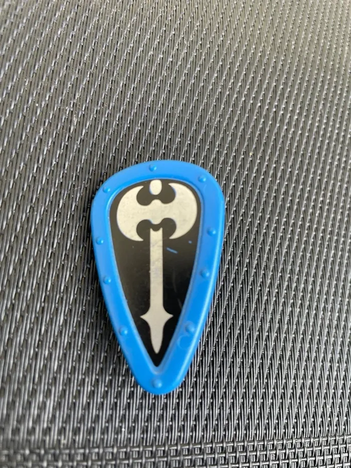 Playmobil bouclier chevaliers noir 3315 emblème hache château médiéval moyen âge - photo numéro 2