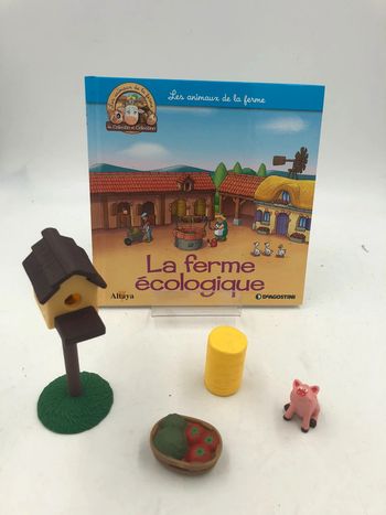 Livre + figurines Altaya les animaux de la ferme N•32 la ferme écologique