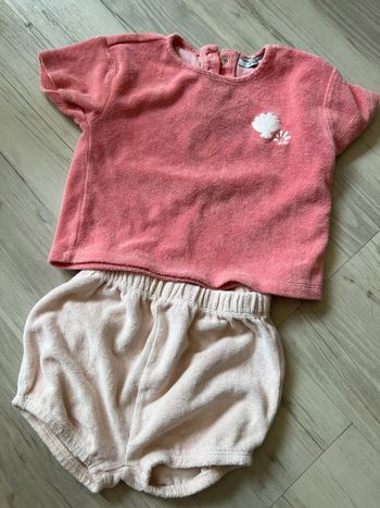 Ensemble bébé fille éponge