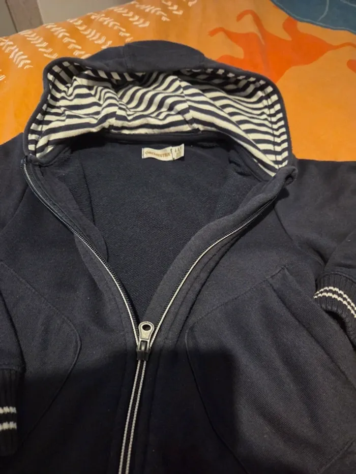 Veste à Capuche bleu marine - photo numéro 4