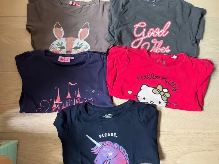 Lot de 5 tee-shirts ML fille 5 ans