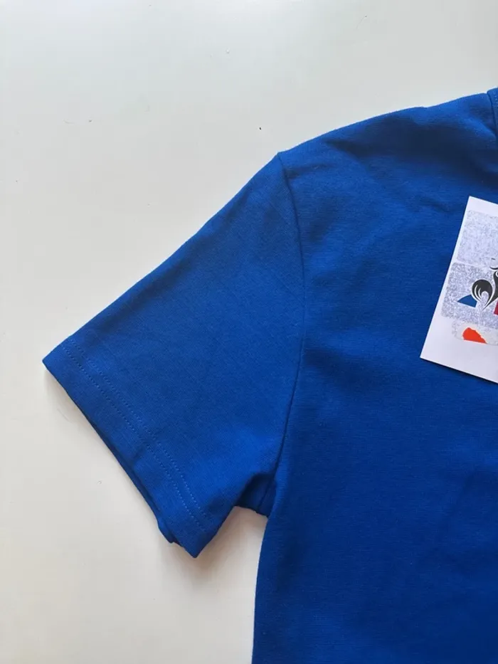 T-shirt Le Coq Sportif Bleu – Taille S – Neuf avec Étiquette - photo numéro 3
