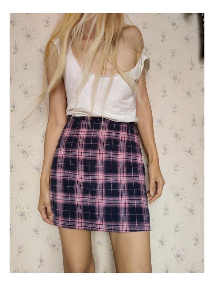 Mini jupe femme en laine à carreaux taille 36 Heartbreak - photo numéro 2