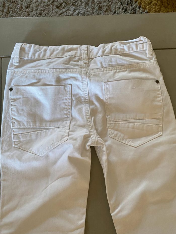 Pantalon Tape à l'Oeil jeans fille blanc coupe droite 14 ans - photo numéro 13