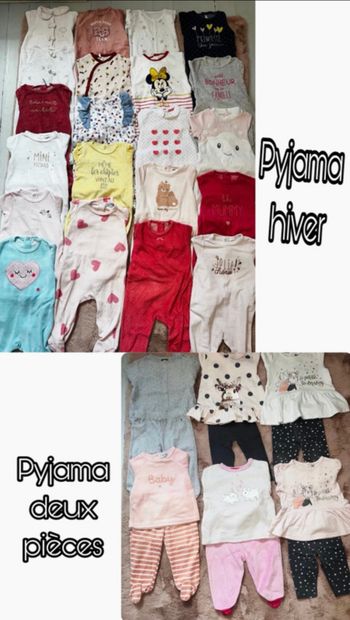Lot 181 vêtements bébé fille 6 mois