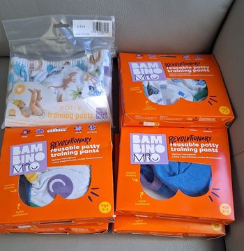 Lot de 8 culottes d'apprentissage Bambino bio