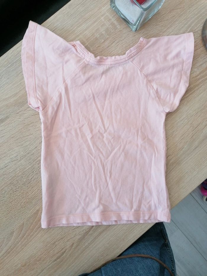 T-shirt rose galeries Lafayette 3ans - photo numéro 4