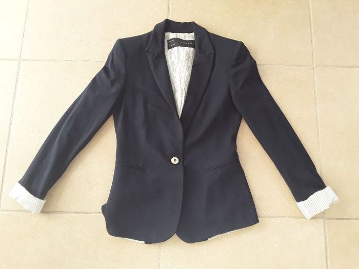 Blazer marine femme XS ZARA TBE