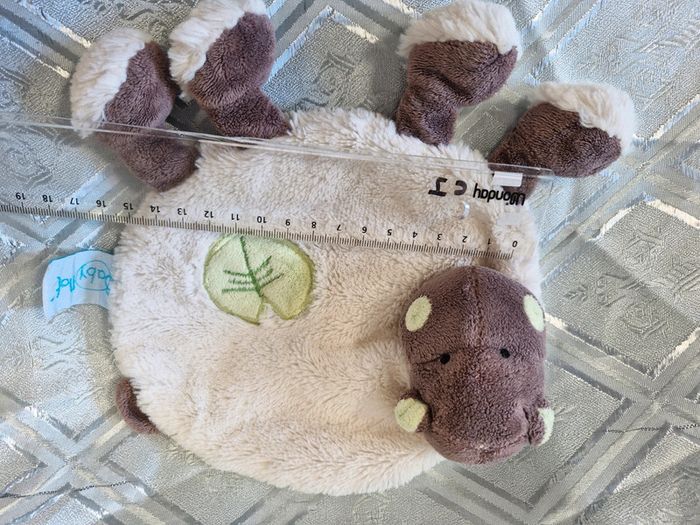 Doudou plat hippopotame Babynat - photo numéro 5