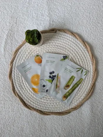 🍊 Lot de trois masques visage - Nature Républic